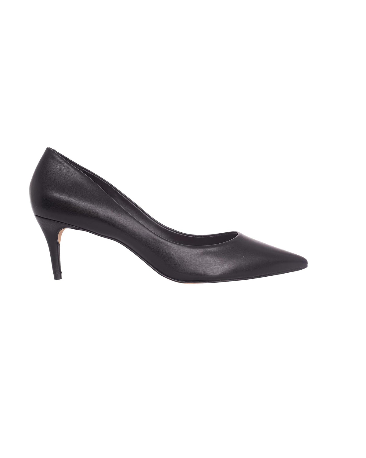 Mangará Atelier Tenate Black Leather Block Heel Pumps – Front View – SKU 16HCA1MBL37