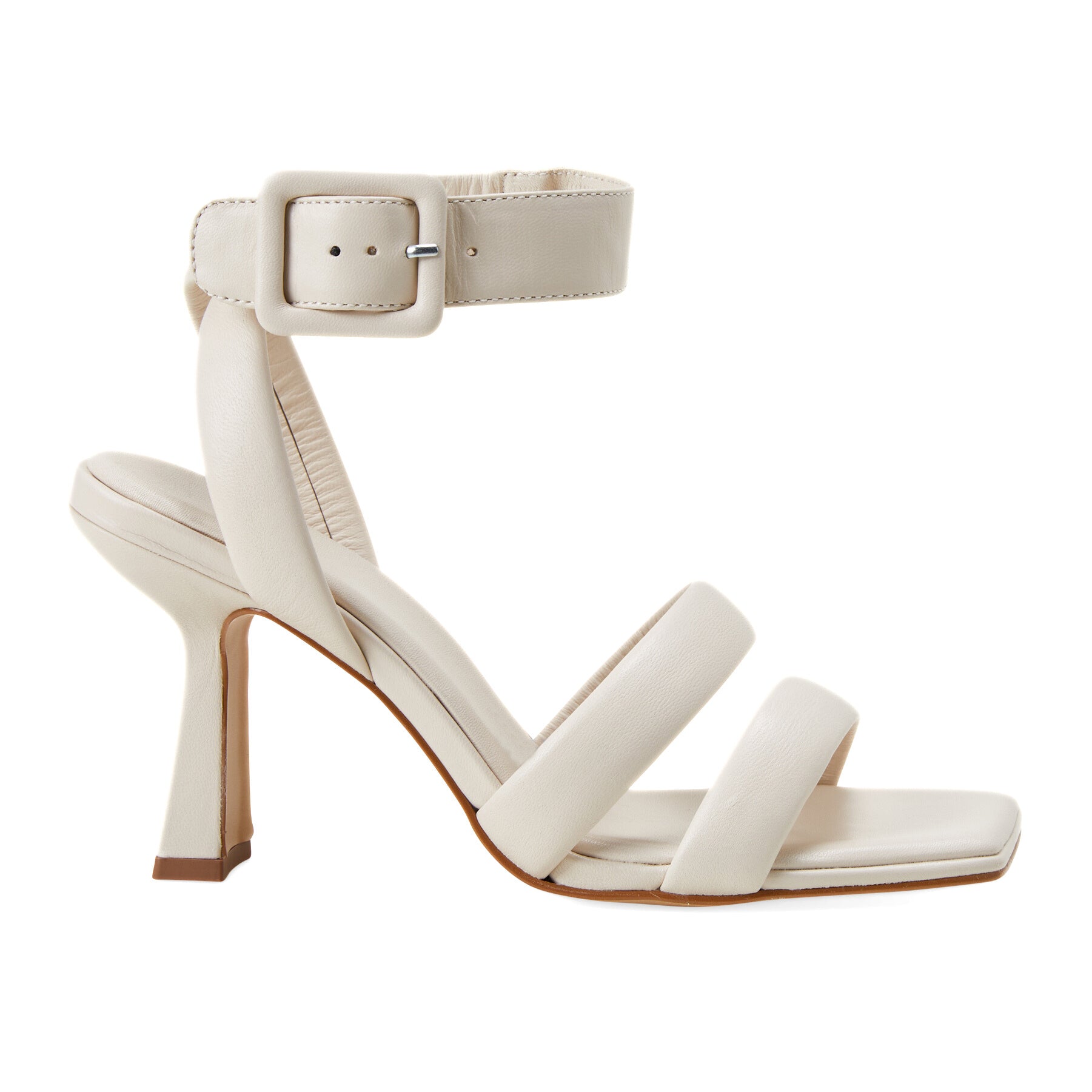 Green Calf Leather Sandals Uvaia – Women’s 8 cm Sculpted Heel with Ankle Strap