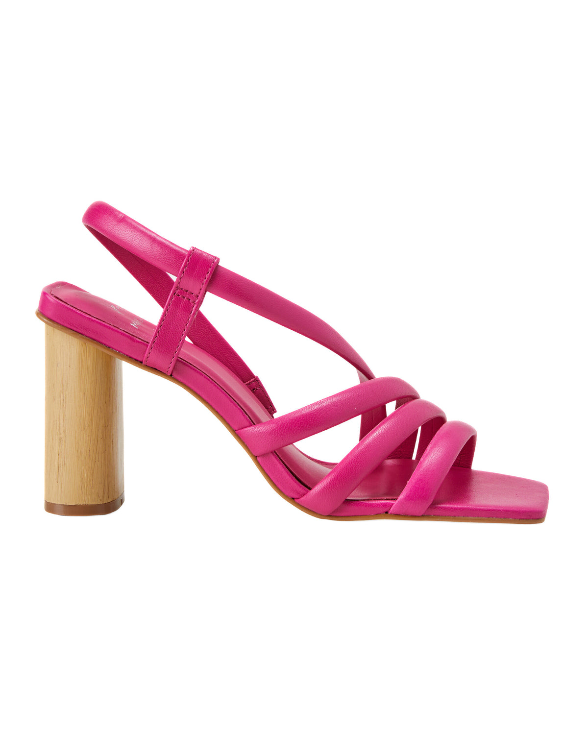 Mangará Atelier Cedro Rosa Kalbsledersandalen 8 cm zylindrischer Blockabsatz – Vorderansicht – SKU 222A114437