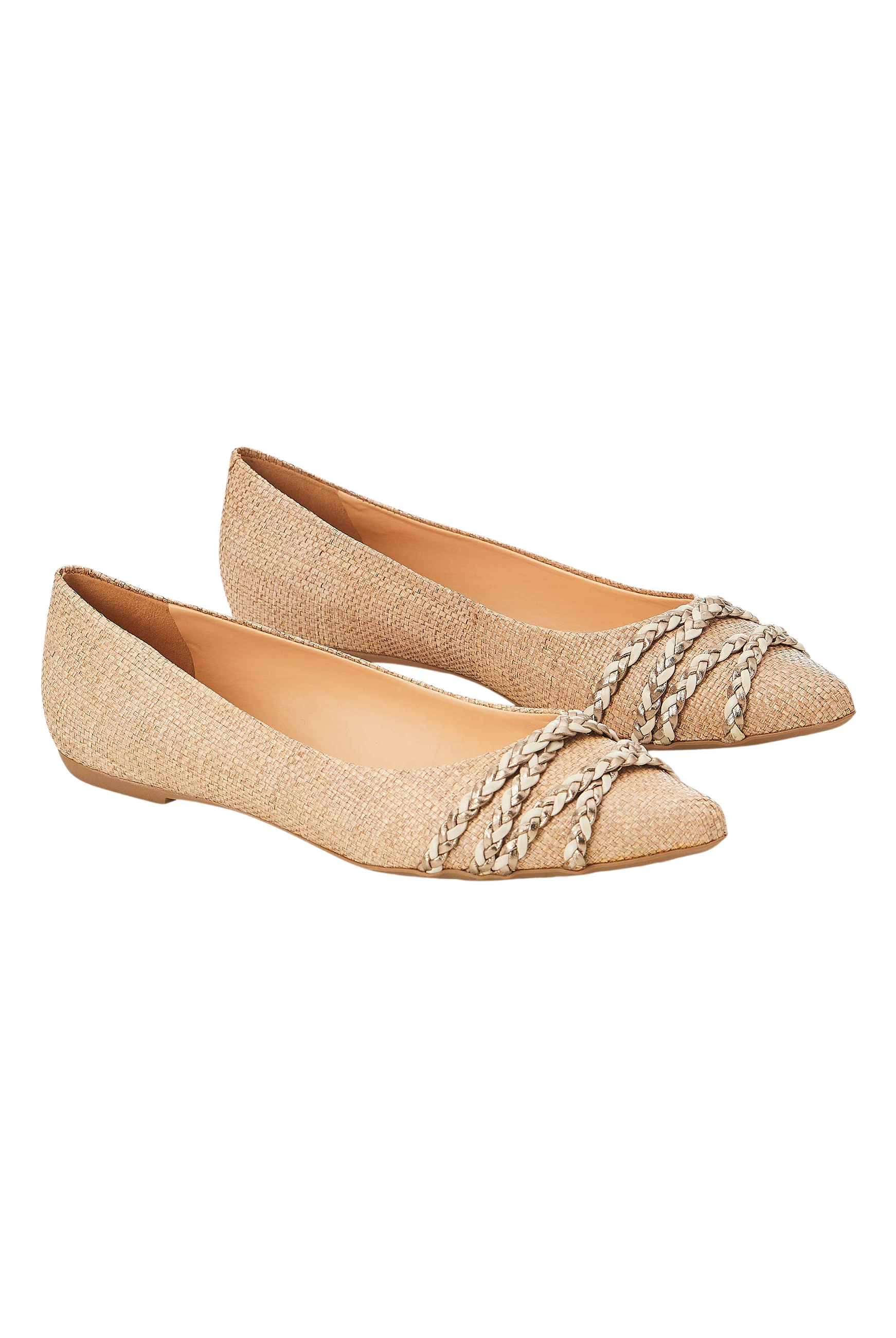 Mangara Atelier Guarandi Natural Raffia Ballet Flats - Pair view - SKU 222E0726