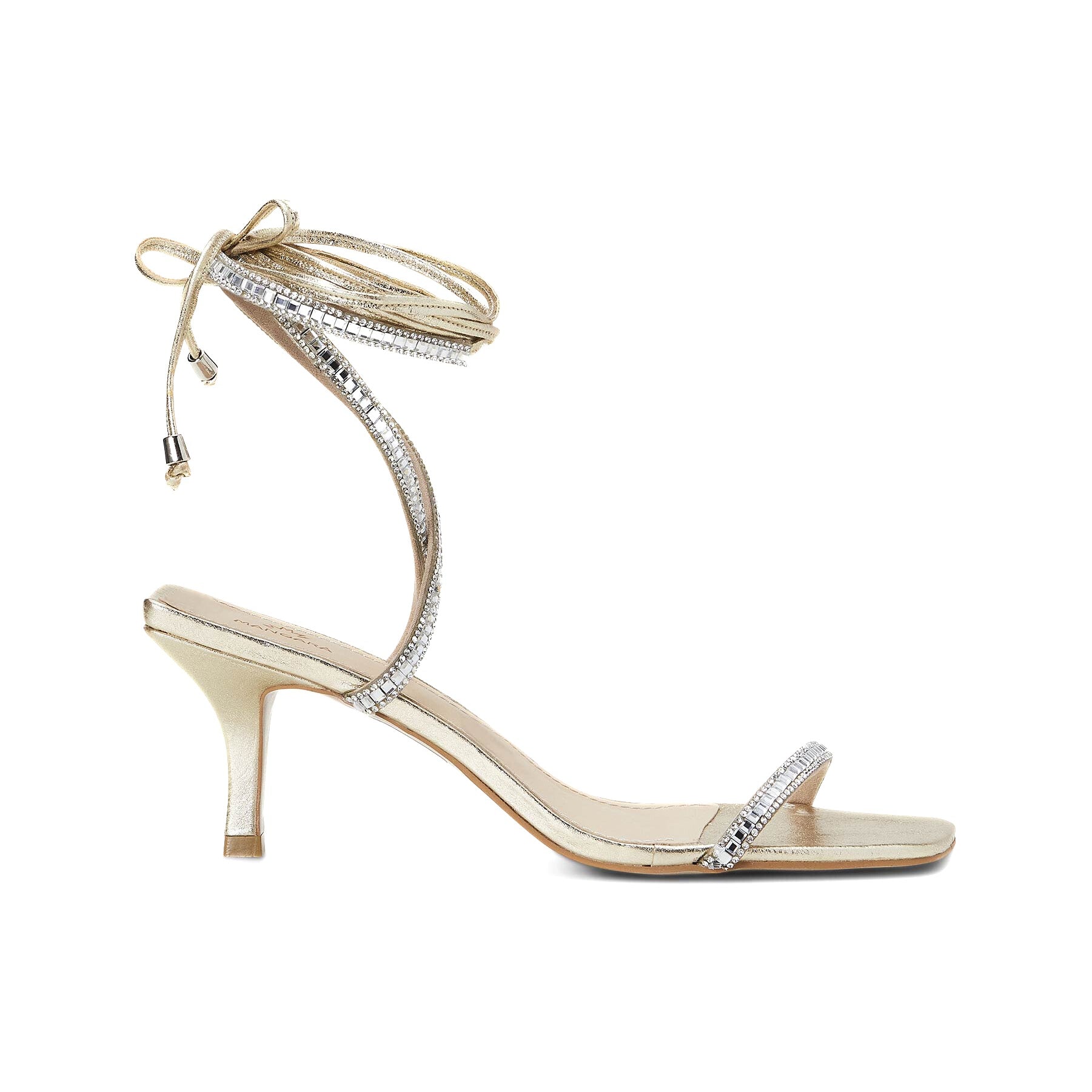 GoldenLeather 8 cm Heeled Sandals – Handcrafted Open-Toe Design