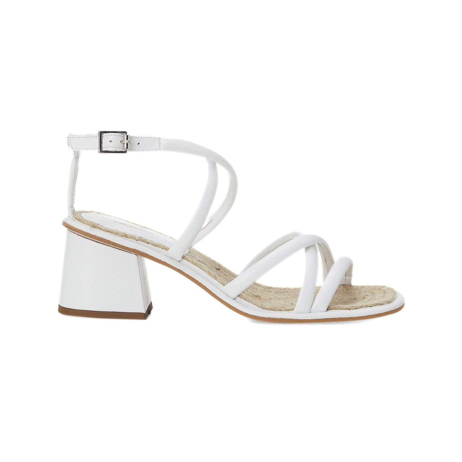 Silver Bromelia Women's Sandals - Block Heel