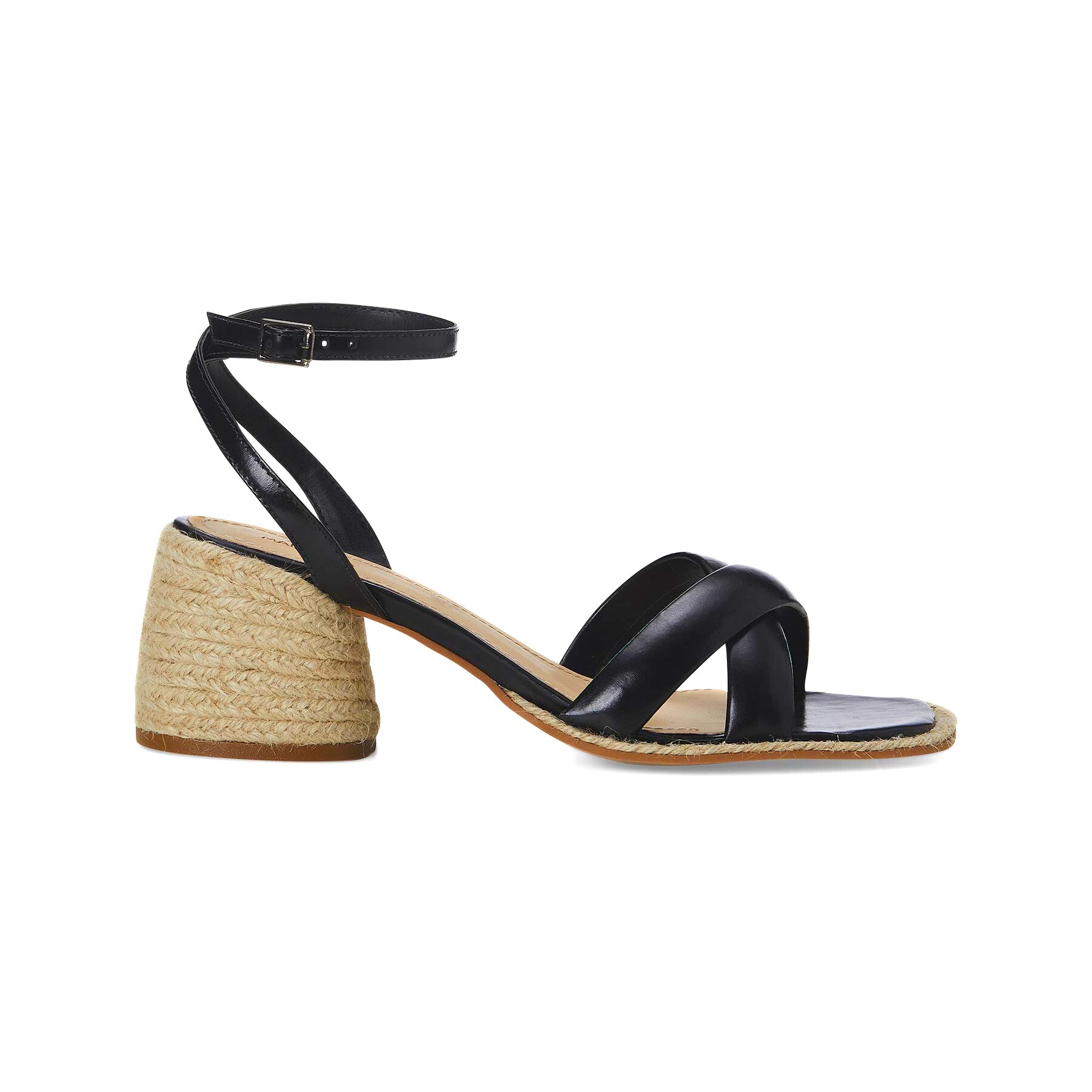 Marica Block Heels Black Sandals - Elegant & Comfortable