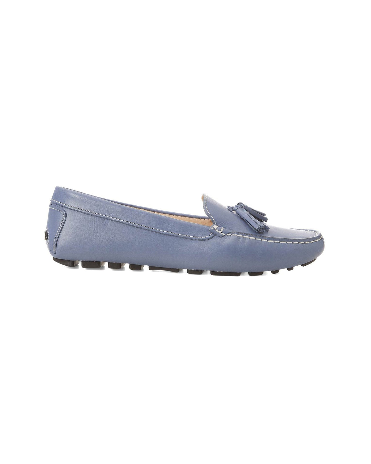 Mangará Atelier Caviúna Blaue Quasten-Loafer aus Kalbsleder, flach – Vorderansicht – SKU 222H020438
