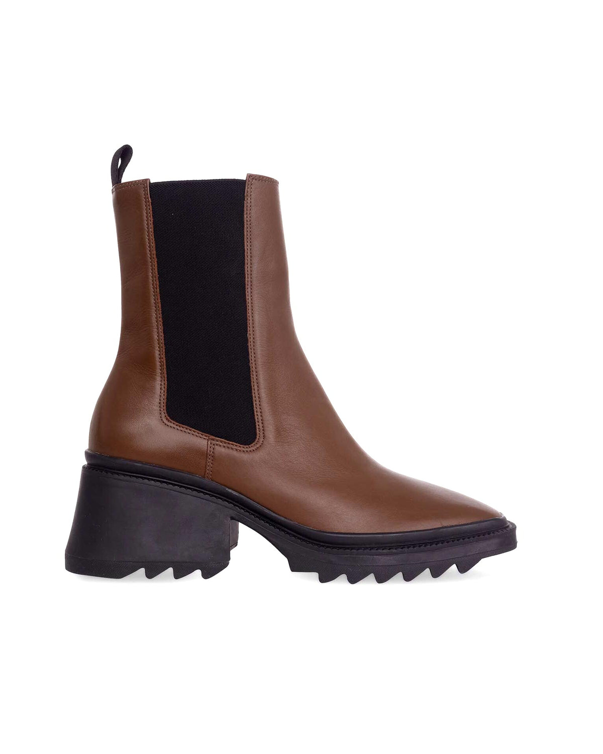 Mangará Atelier Arachis Brown Leather Combat Boots – Front View – SKU 485IN1VCA37