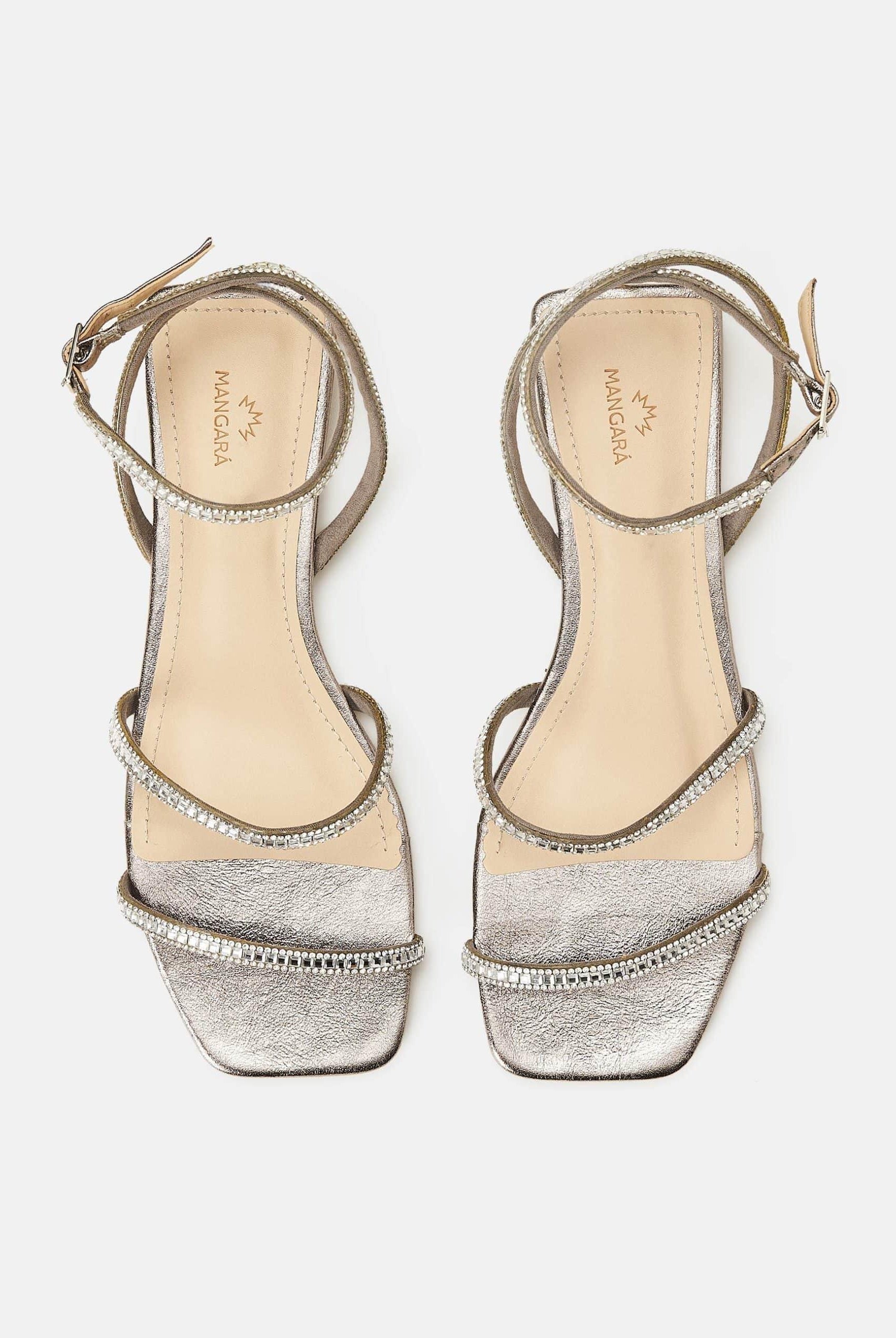 Mangará Aroeira Women's Sandales - crystal embellished straps - Onyx