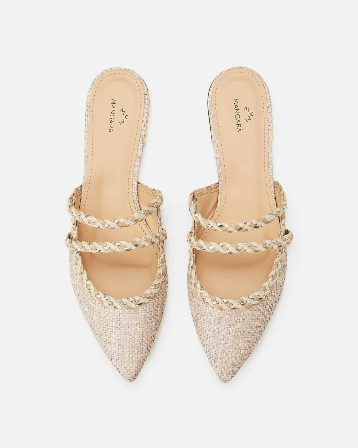 Mangará Amburana Damen-Pantoletten – Beige