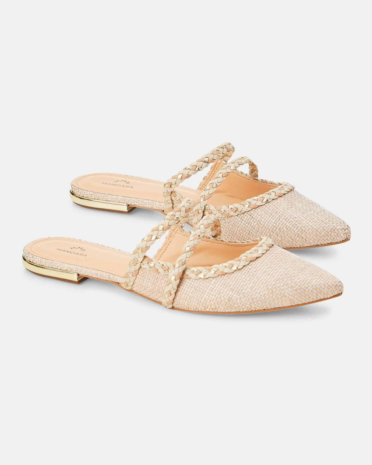 Mangará Amburana Damen-Pantoletten – Beige
