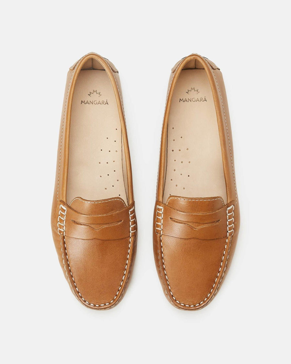 Mangará Anginco Damen-Loafer – Leder – Penny-Loafer