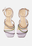 Mangará Arçá Women's Sandales - 8cm Heel - crystal-embellished straps - Colourful