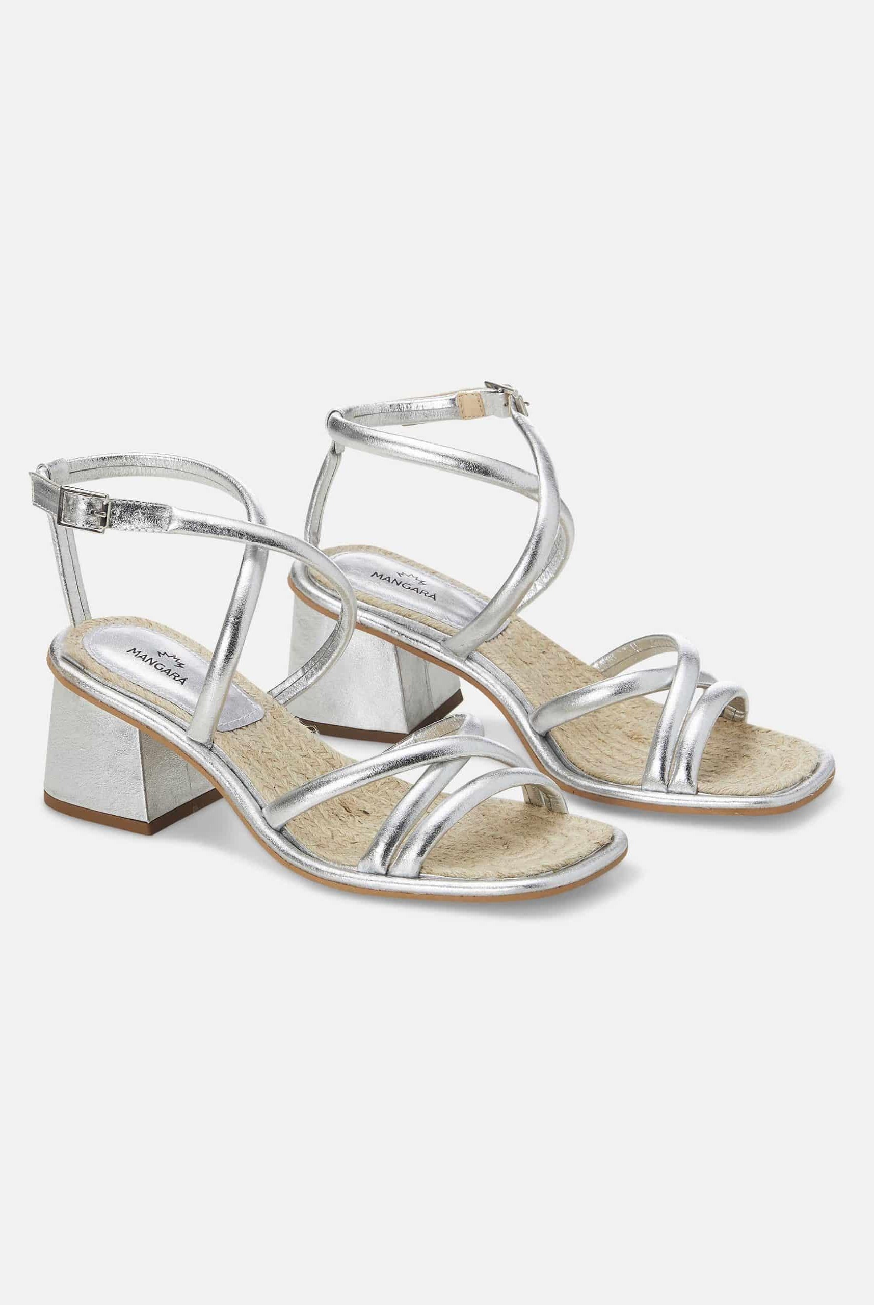 Mangará Bromélia Women's Sandales Leather - 7cm Block Heel