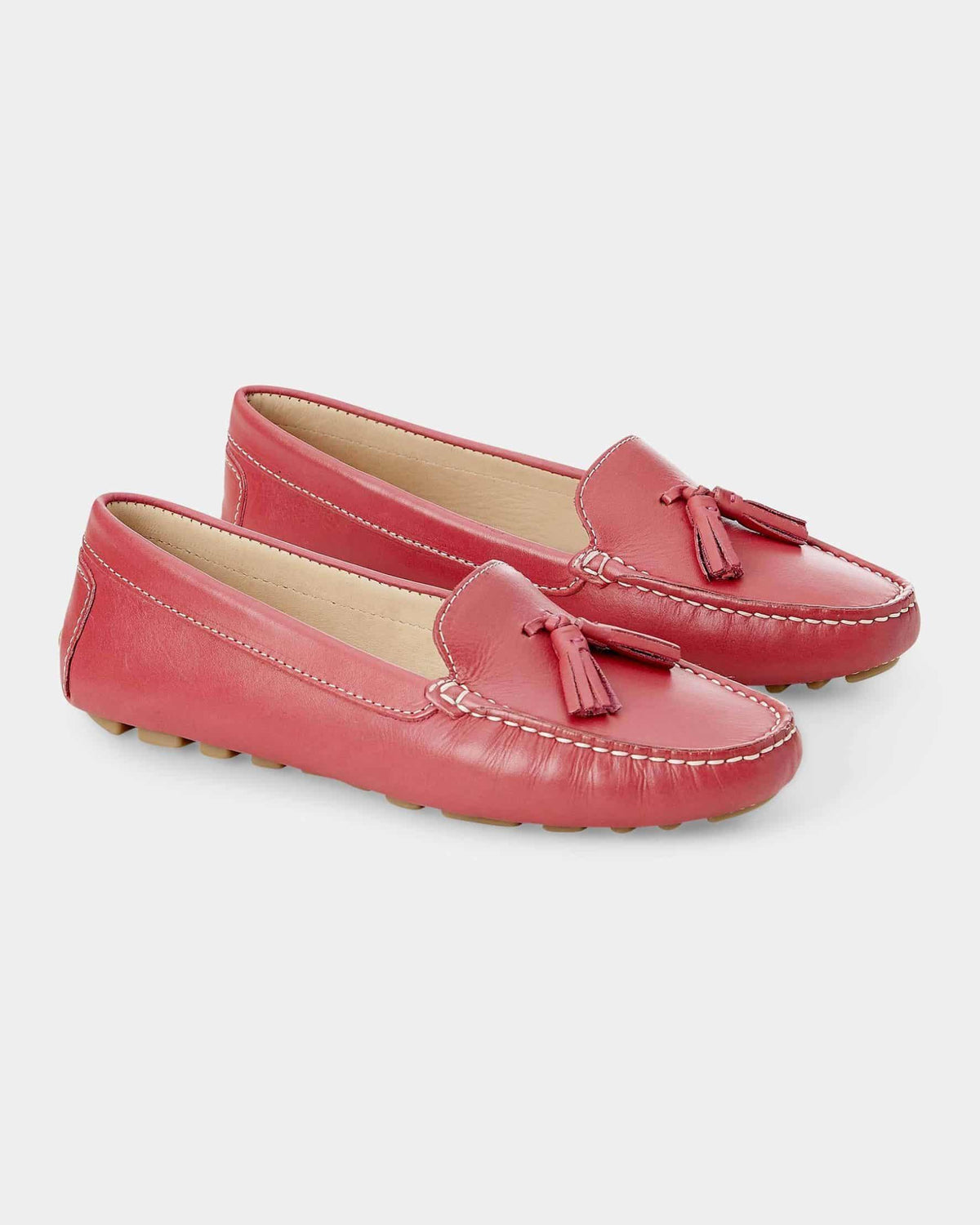 Mangará Atelier Caviúna Rosa Leder-Quasten-Loafer – Quastendetail – SKU 222H023038
