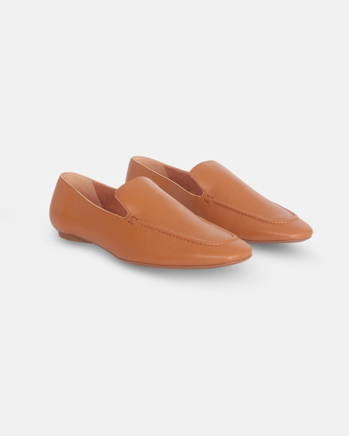 Flache Slipper aus braunem Ziegenleder von Mangará Atelier – Seitenansicht – SKU 394TR1POP38