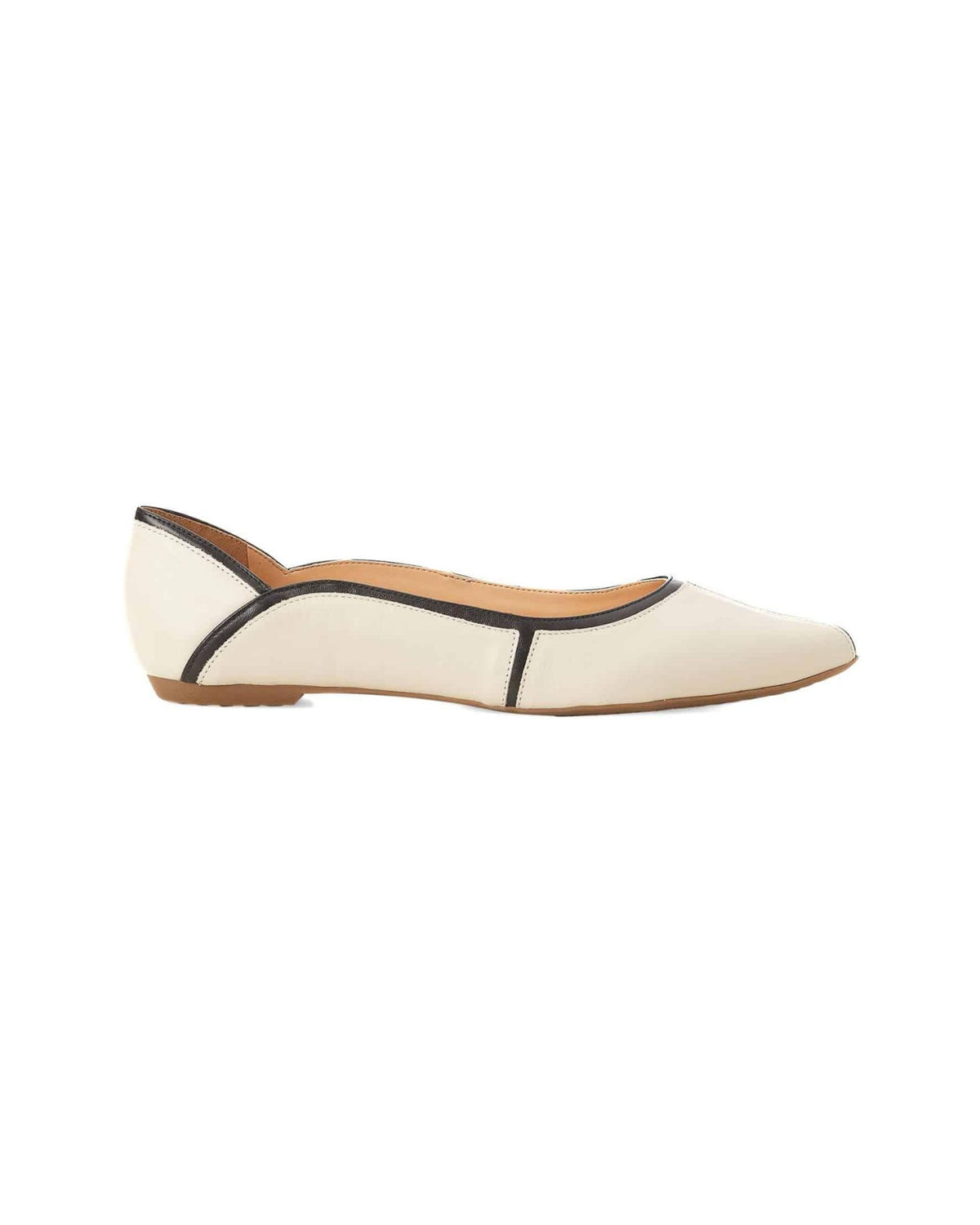Ballerinas aus beigem Leder von Mangará Atelier – Vorderansicht – SKU 222E062538