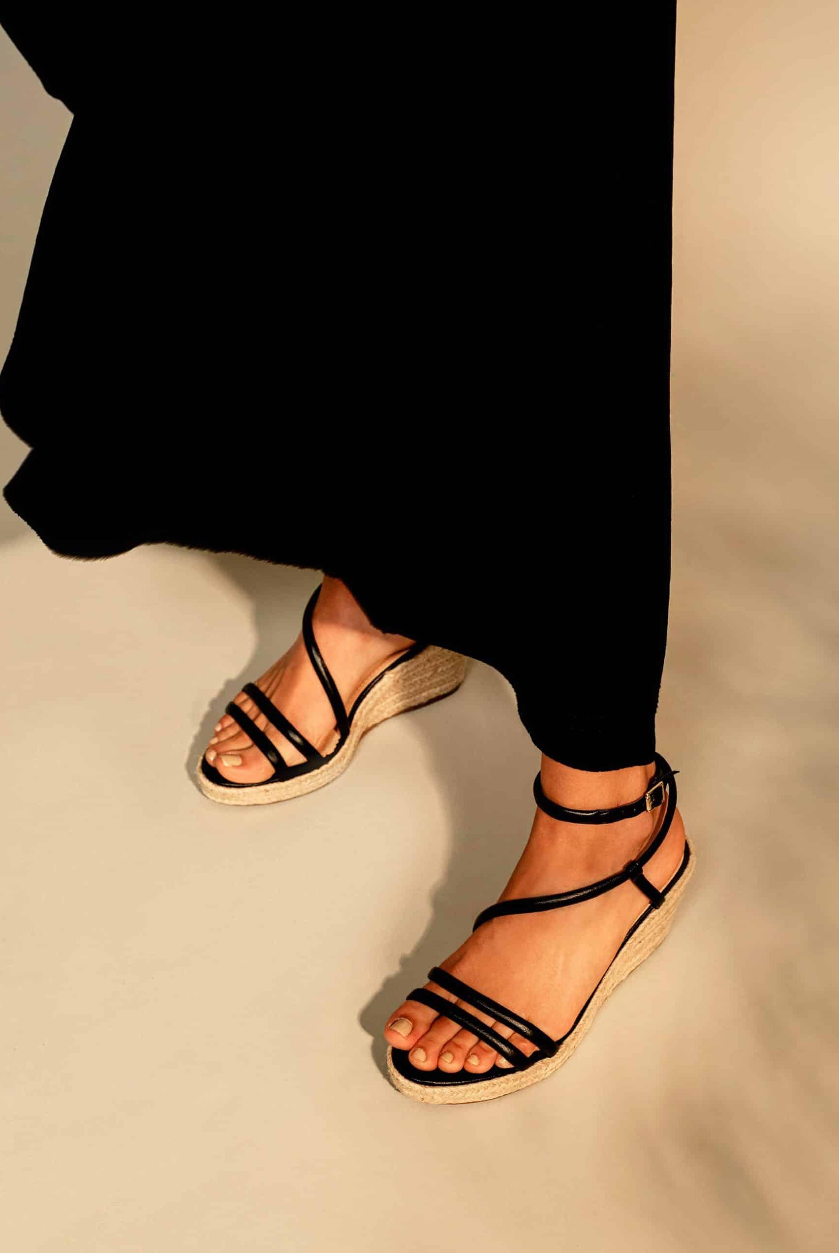 Mangará Romã Women's Espadrilles - Leather and Raffia