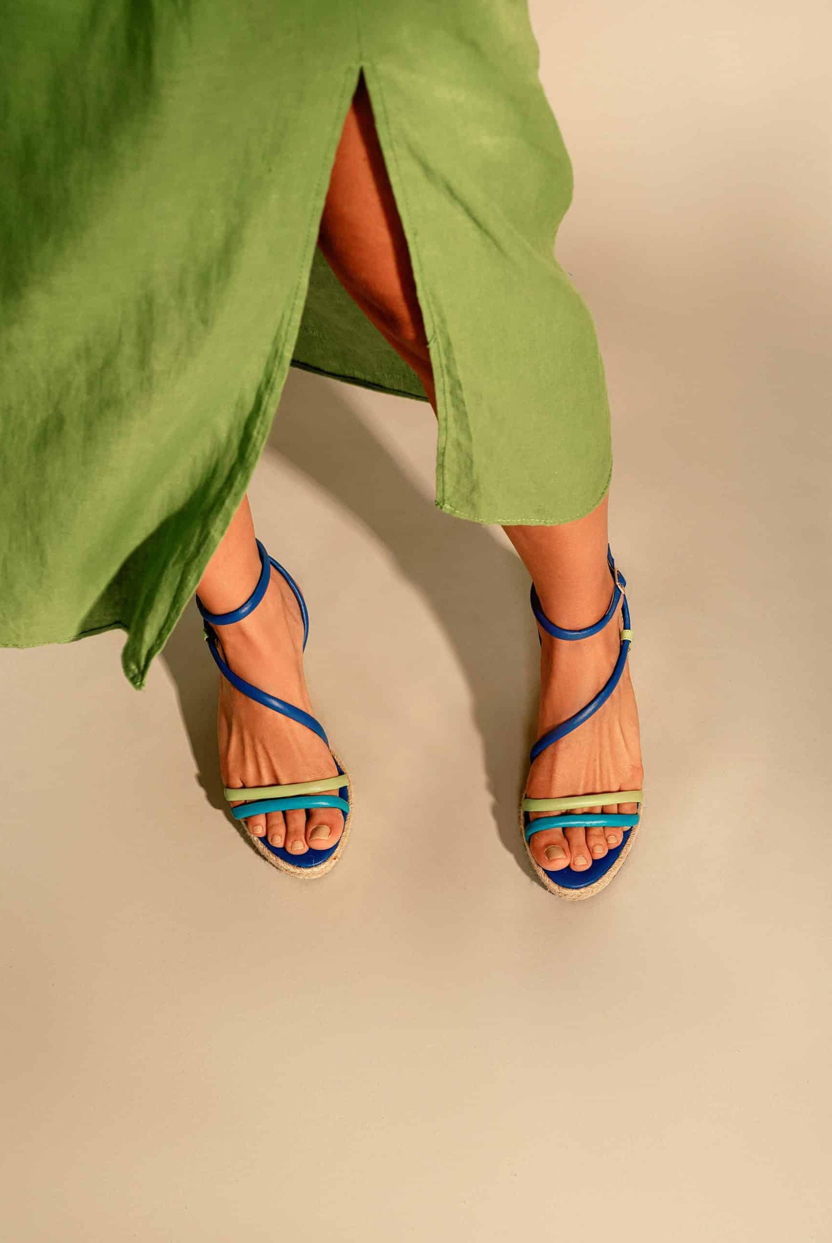 Mangará Romã Women's Espadrilles - Leather and Raffia