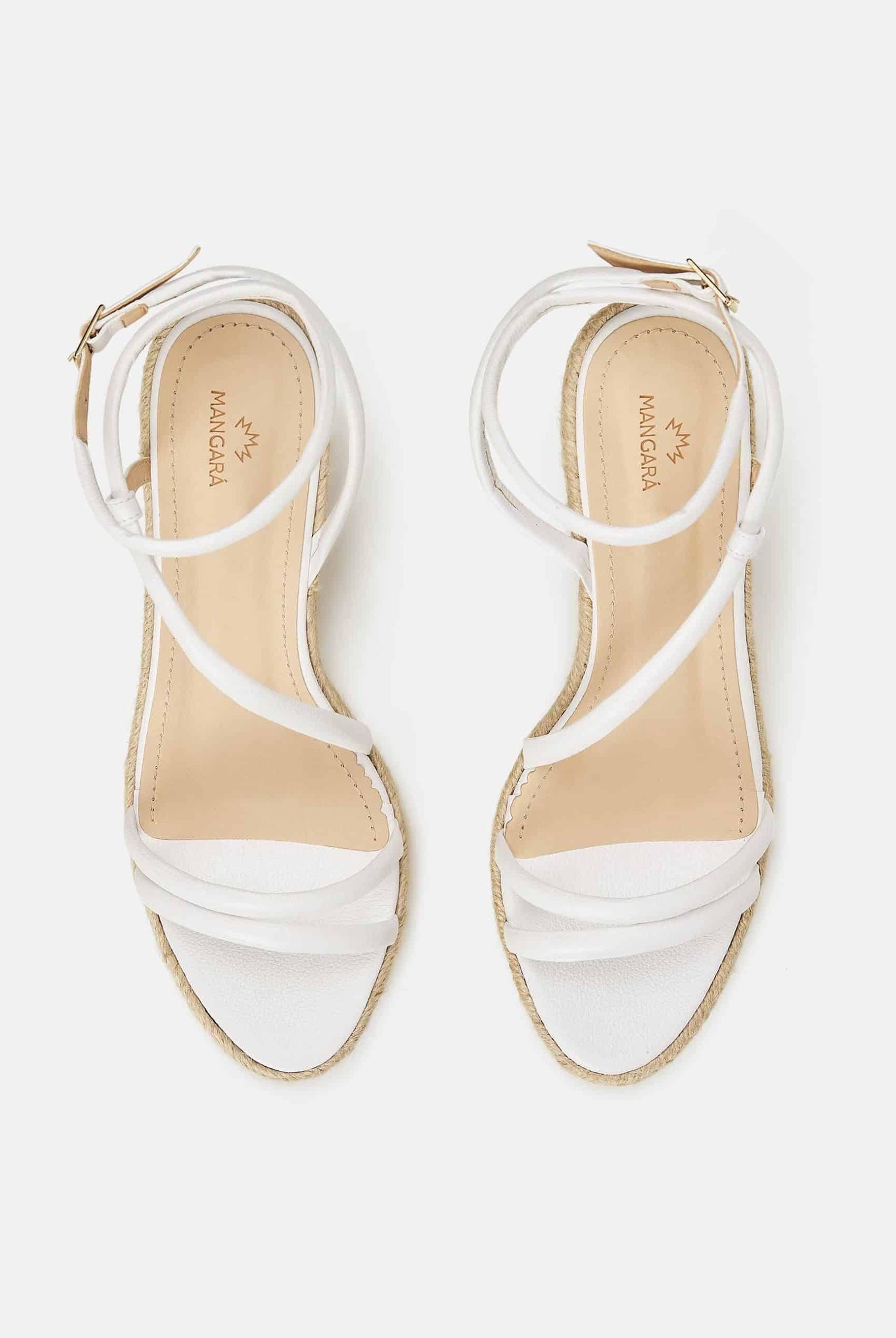 Mangará Romã Women's Espadrilles - Leather and Raffia