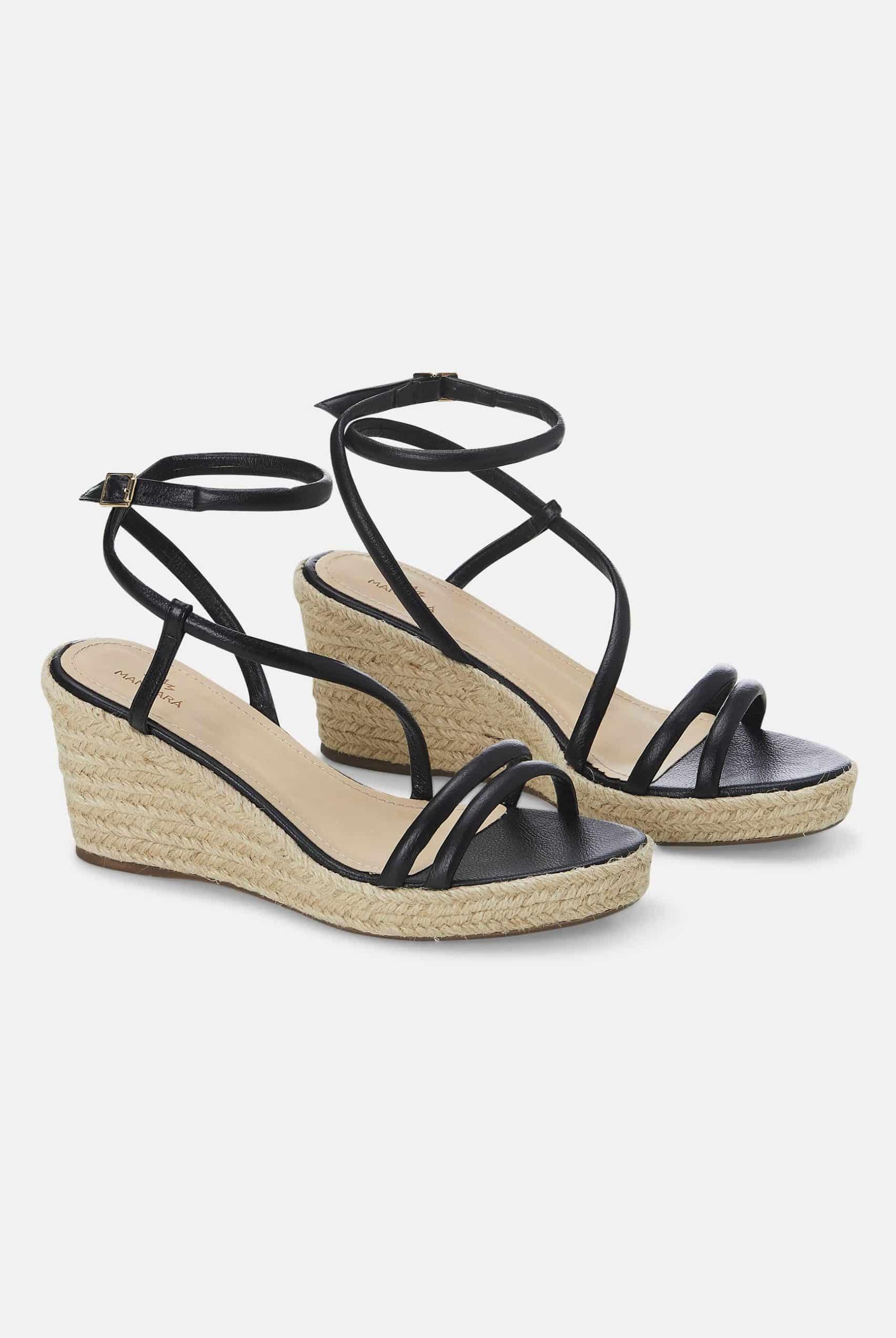 Mangará Romã Women's Espadrilles - Leather and Raffia