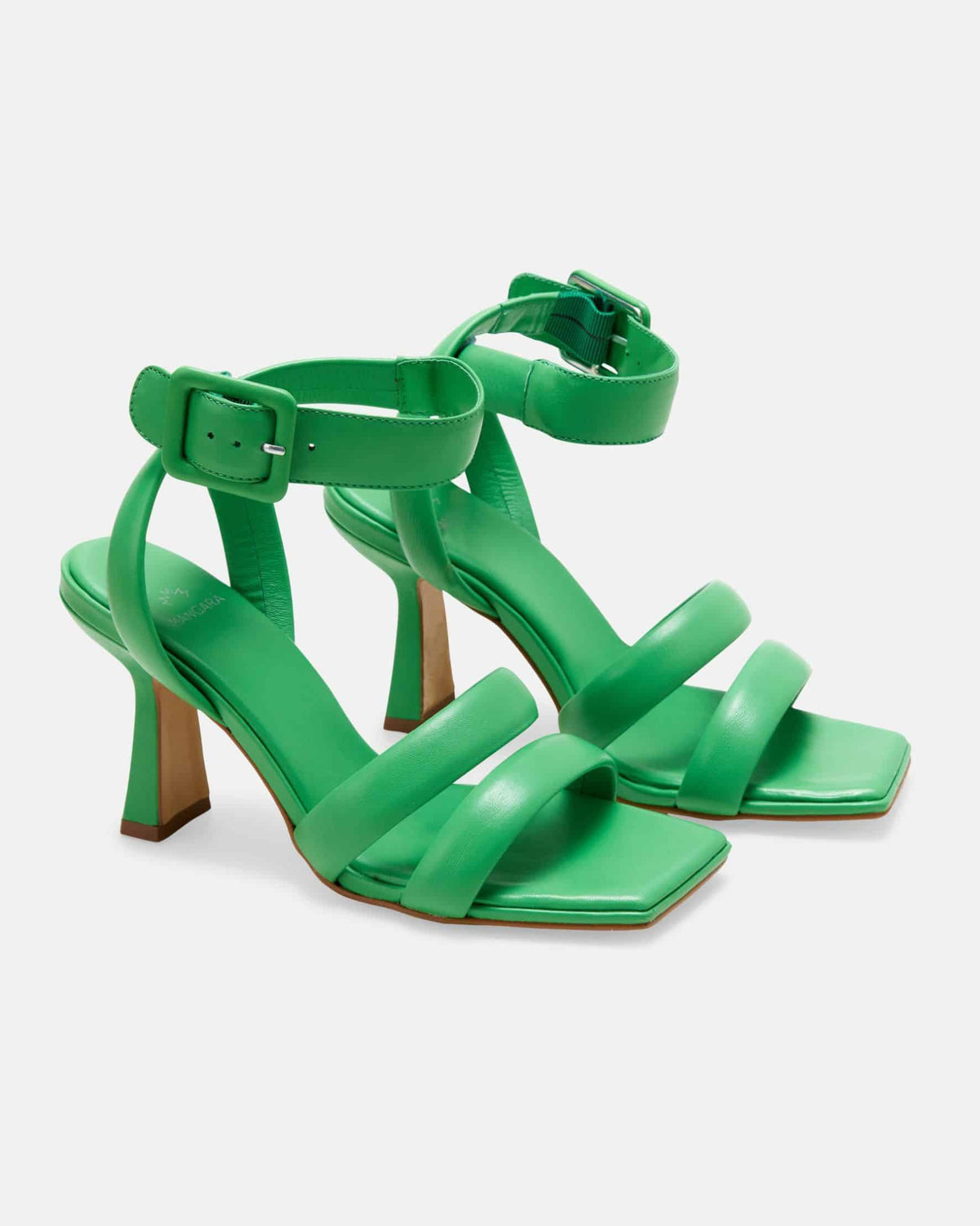 Mangará Uvaia Ledersandalen mit 8 cm Absatz