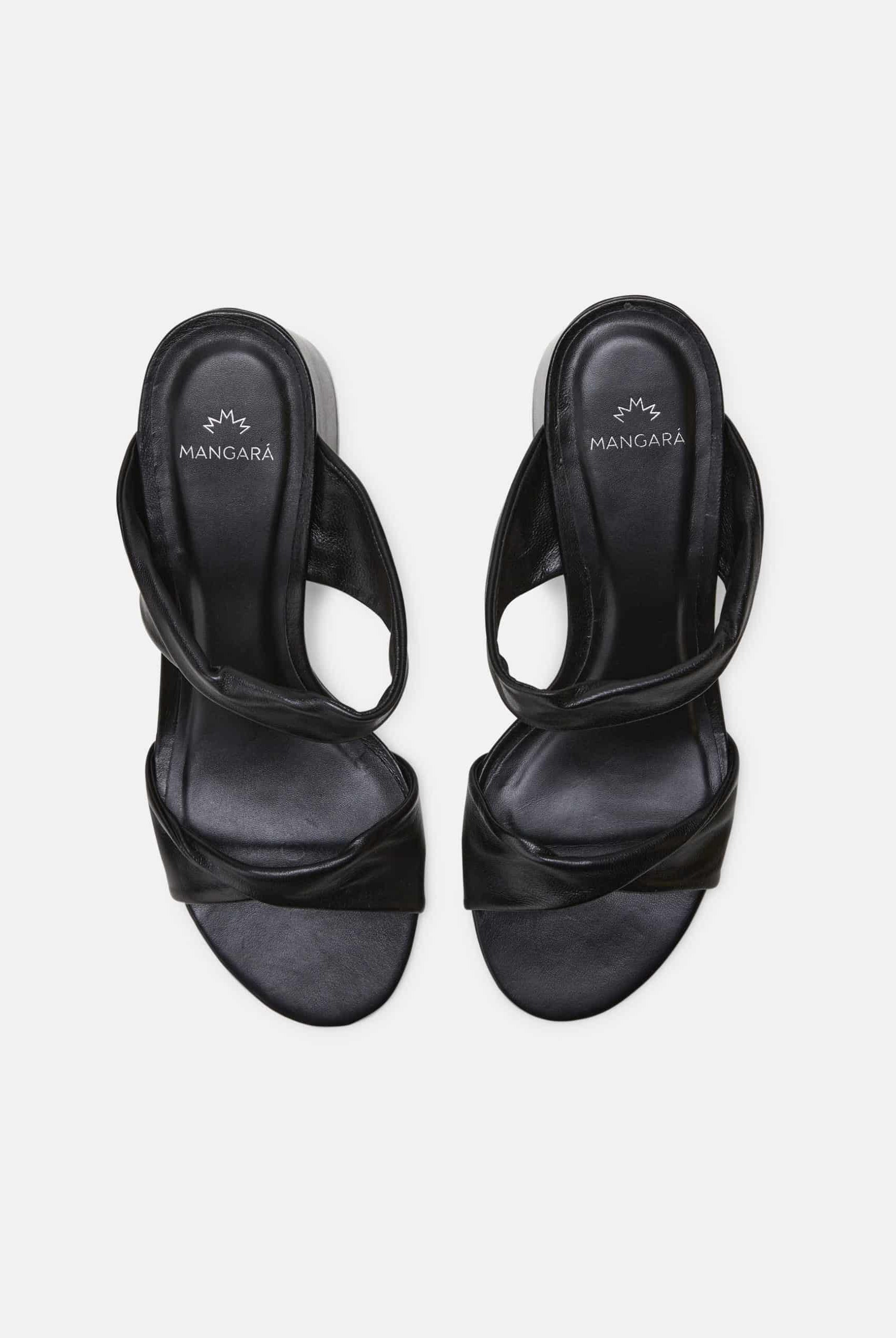 Mangará Women's Xaxim Mules Goat Leather - 6.5cm Block Heel