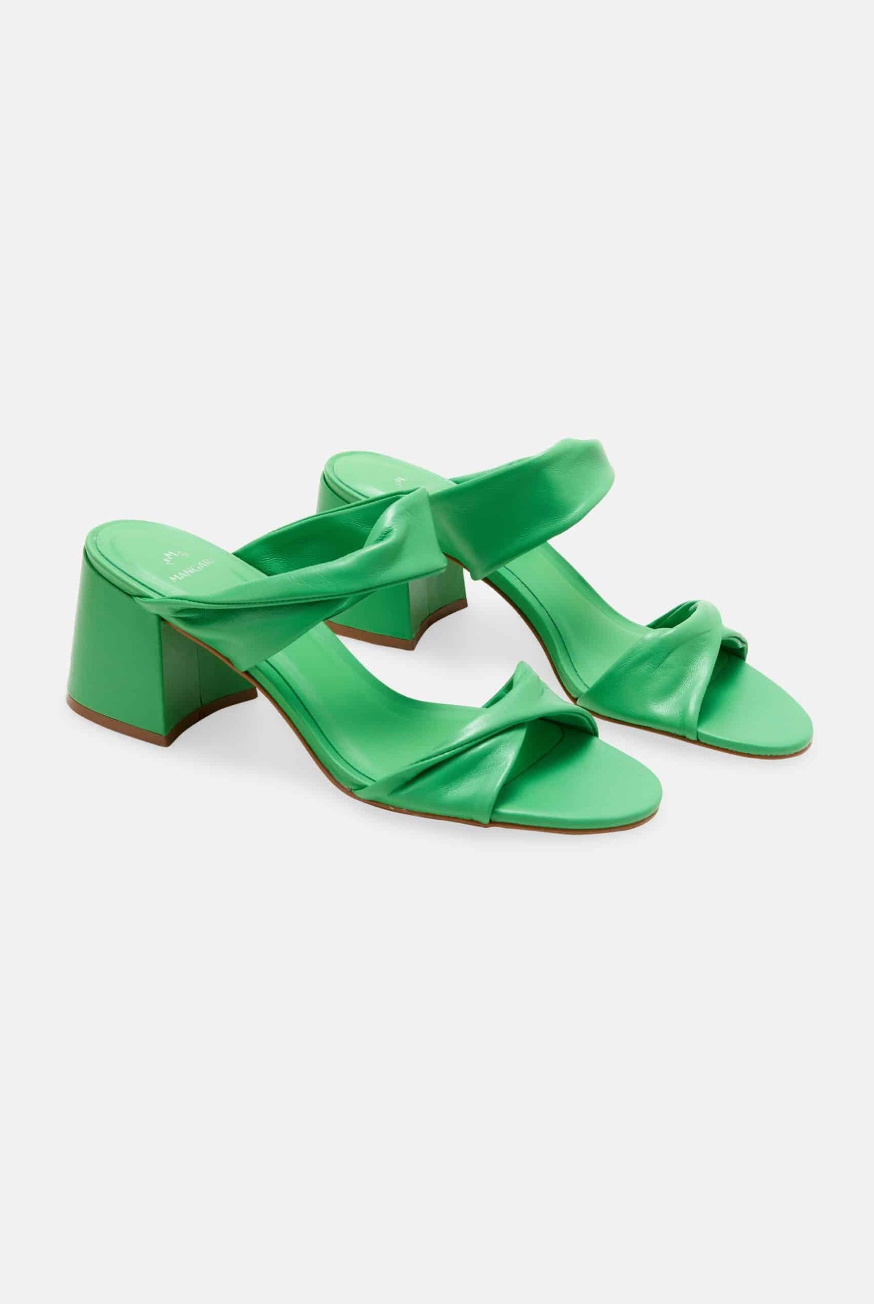 Mangará Women's Xaxim Mules Goat Leather - 6.5cm Block Heel