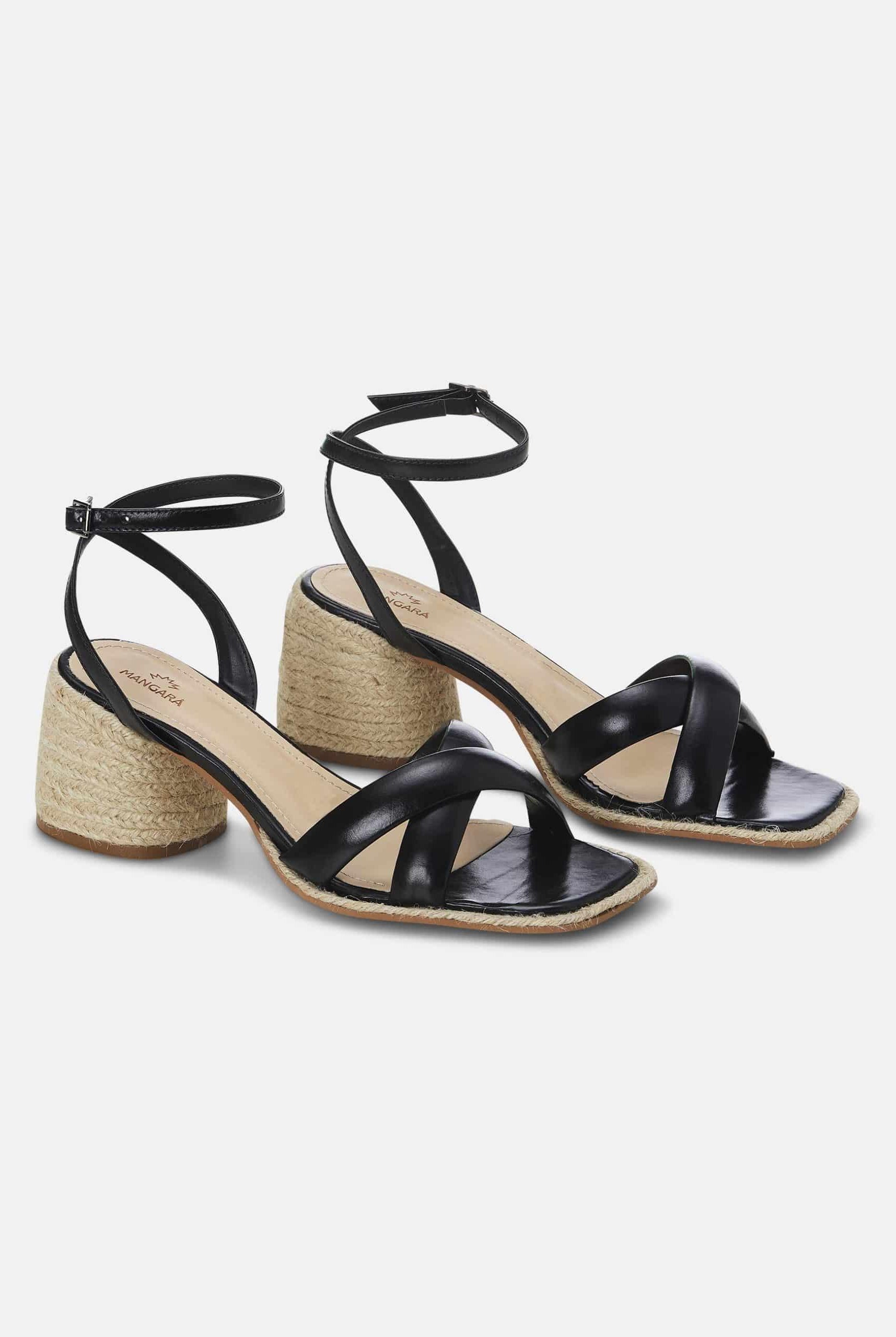 Mangará Marica Women's Sandales Natural Raffia and Leather