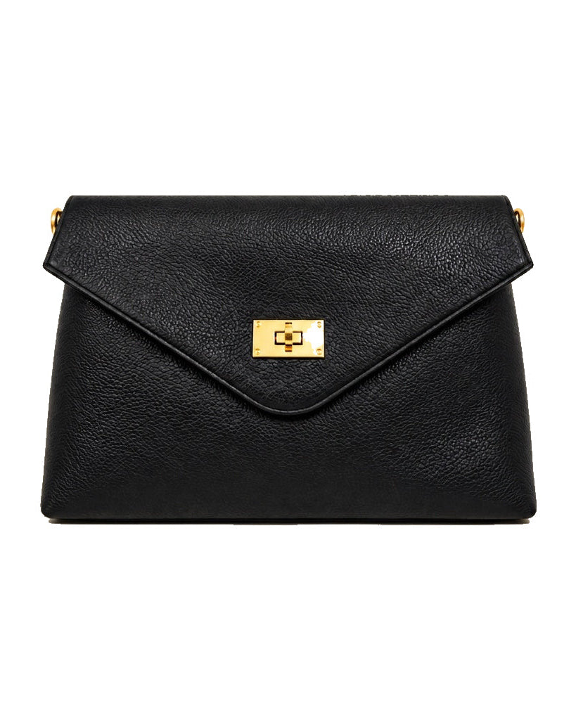 Mondieux Madame Leona leather bag in black, still product view