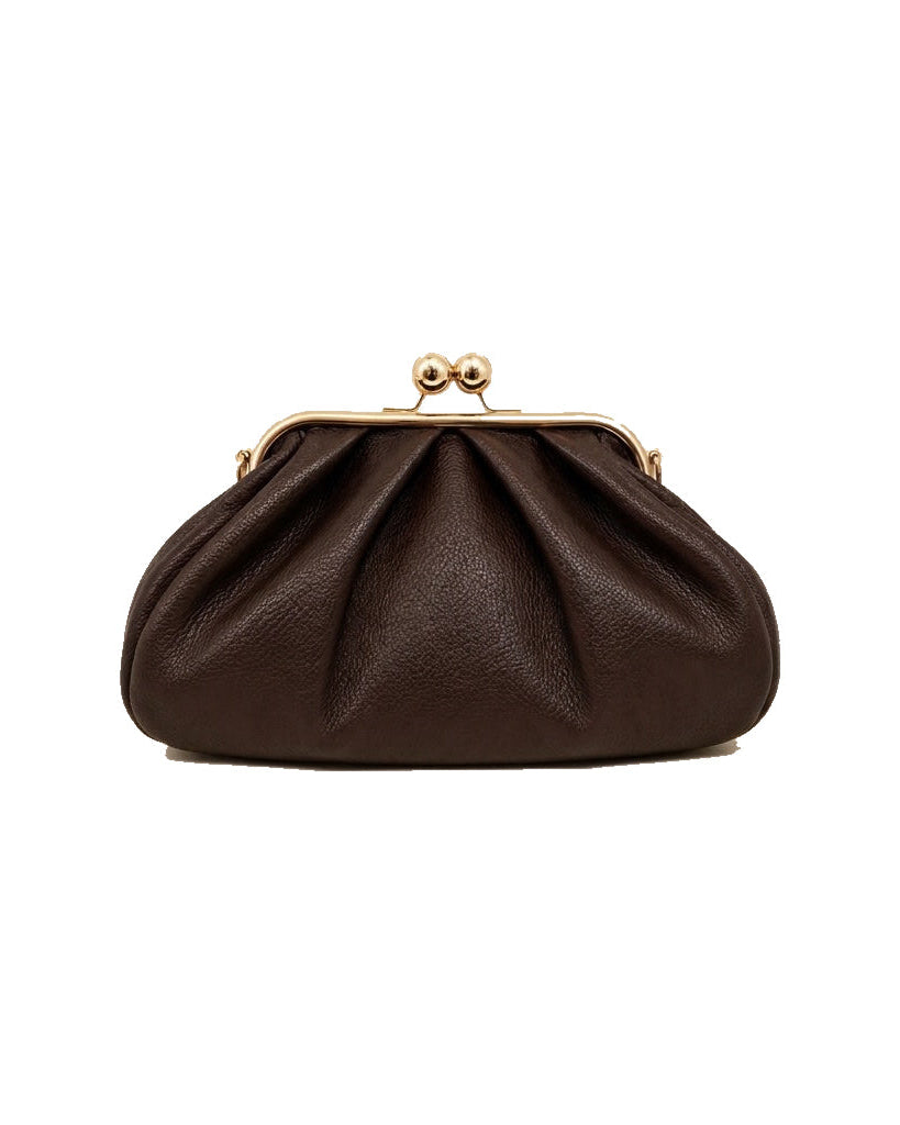 Mondieux Madame Mistery Xs leather bag in dark choco, still product view