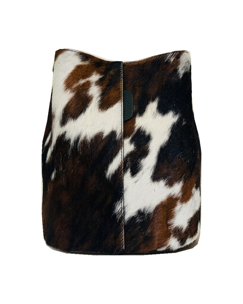 Mondieux Madame Tatie Cow leather bag in black, still product view