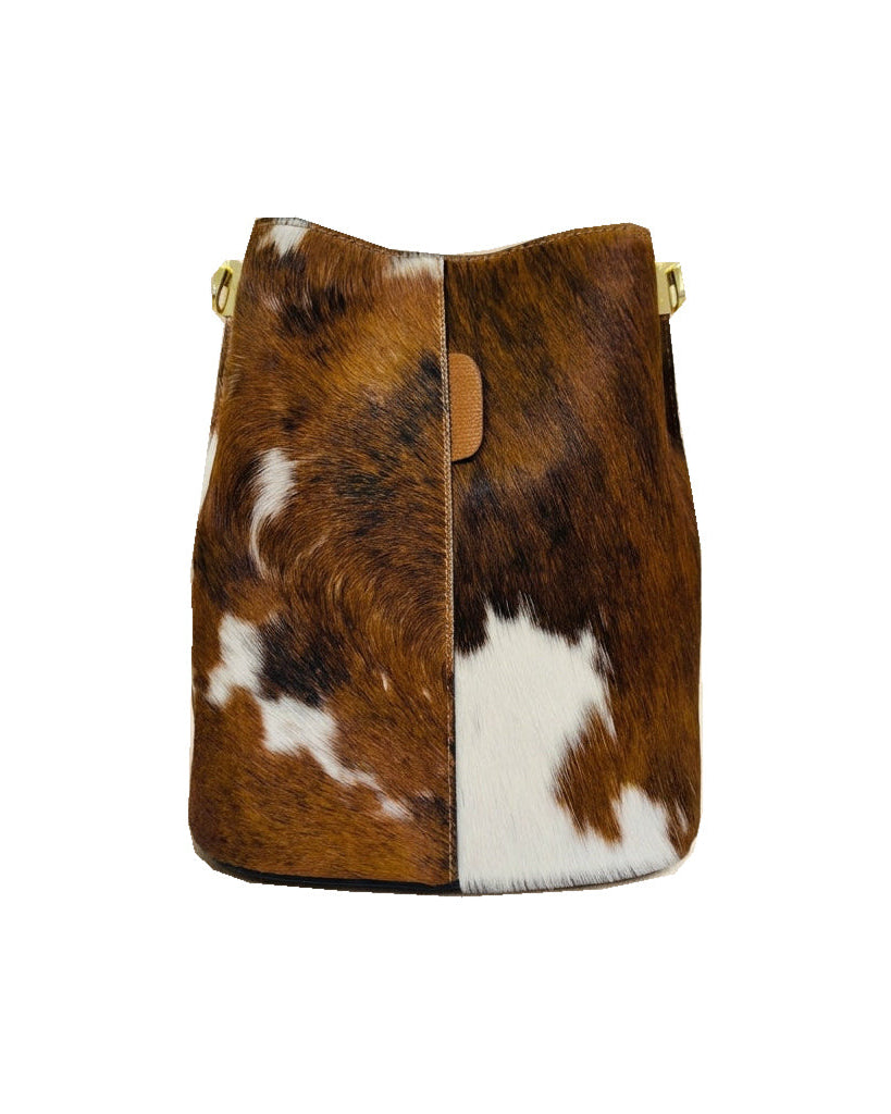 Mondieux Madame Tatie Cow leather bag in camel, still product view