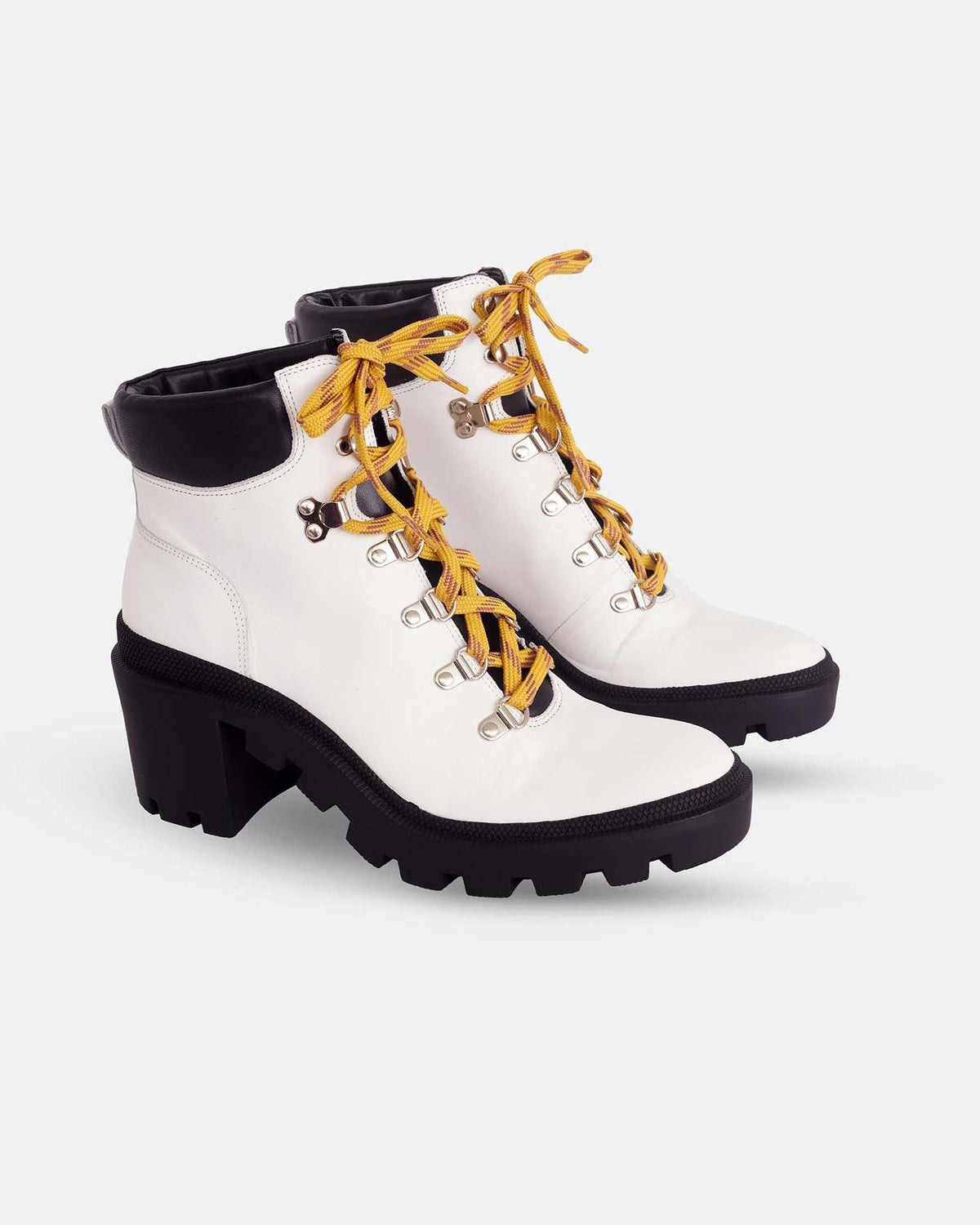 Mangará Women's Ankle Boots Vriesea Goat Leather - Combat Boot - 9cm Block Heel