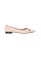 Mangara Atelier Ariri Ballerines en Cuir Beige Chaussures plates Confort – Vue de face – SKU 103NVVA39
