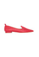Mangara Atelier Butia Rote Lederballerinas mit spitzer Zehenpartie – Vorderansicht – SKU 107NVCE38