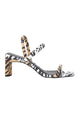 Mangará Atelier Animal-Print-Sandalen aus Kalbsleder mit Blockabsatz – Vorderansicht – SKU 222A105237