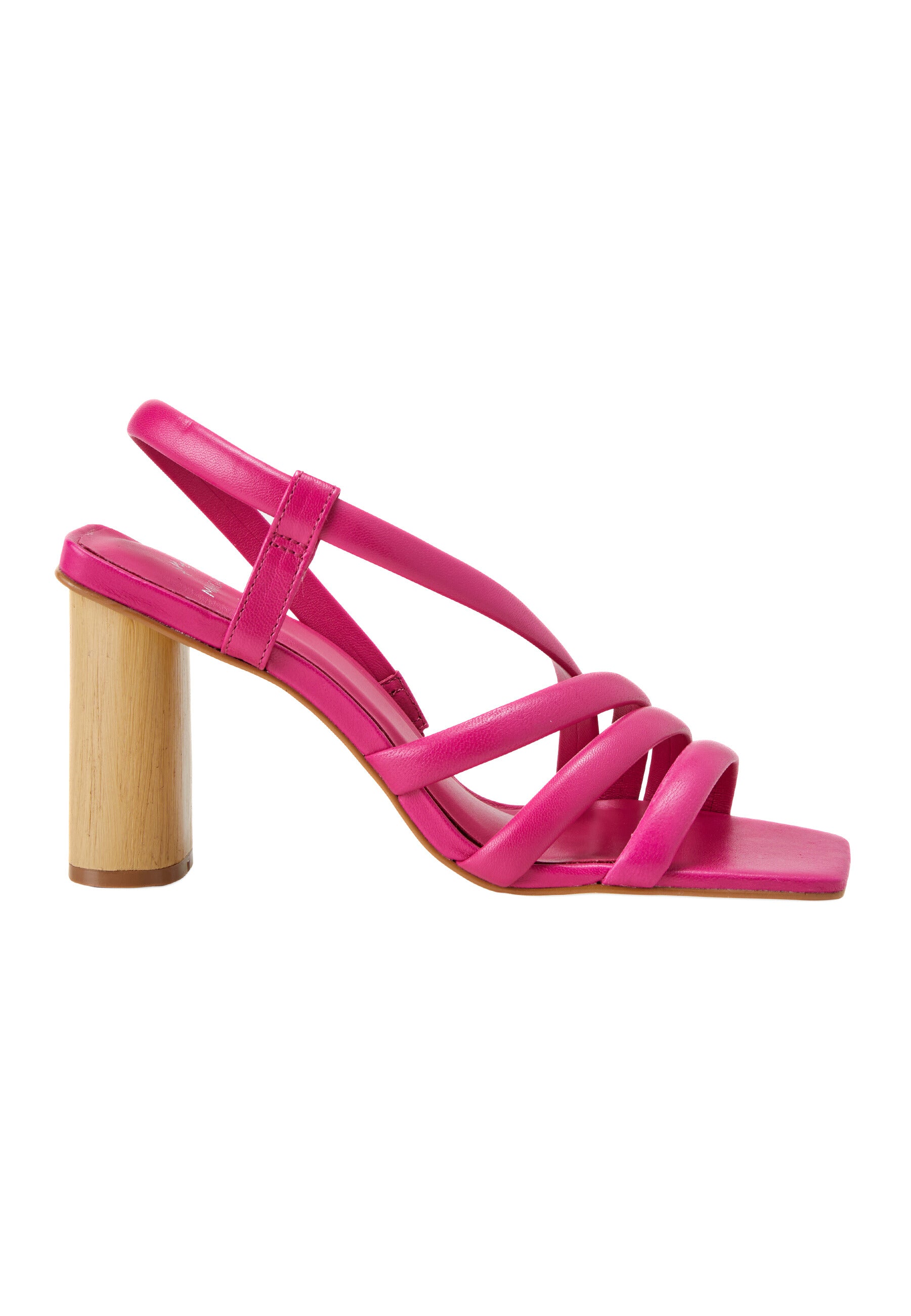 Pink Calf Leather Sandals Cedro – Women’s 8 cm Cylindrical Block Heel