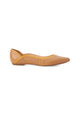 Mangará Atelier Ballet en Cuir Marron Chaussures plates – Vue de face – SKU 222E061938