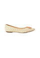 Mangará Atelier Beige Raffia Leather Ballet Flats – Front View – SKU 222E062238