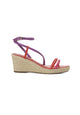 Mangará Atelier Espadrille-Wedges aus rosa Leder – Vorderansicht – SKU 222G15AI37