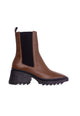 Mangará Atelier Arachis Braune Leder-Kampfstiefel – Vorderansicht – SKU 485IN1VCA37
