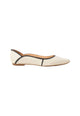 Mangará Atelier Ballet en Cuir Beige Chaussures plates – Vue de face – SKU 222E062538