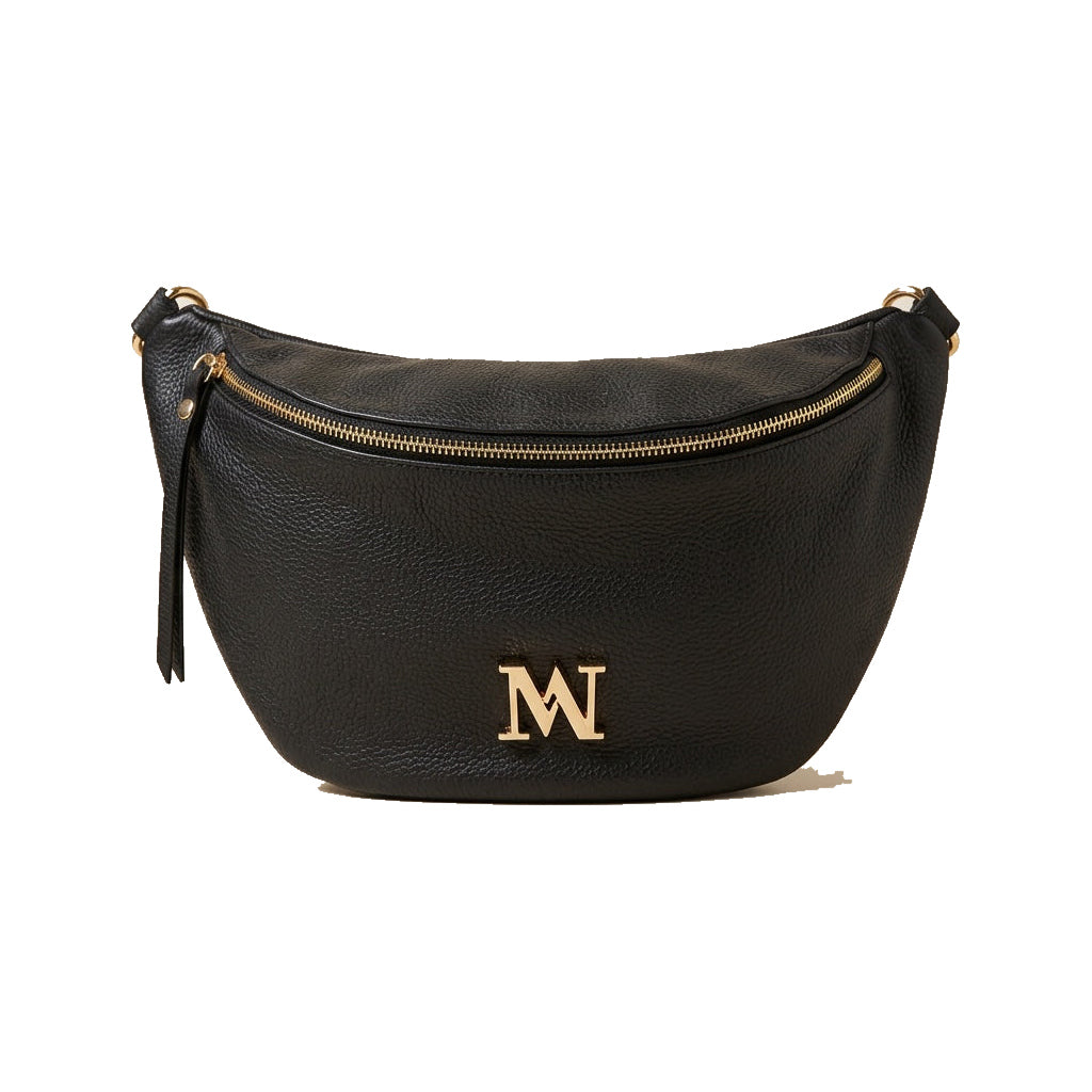 Mondieux Madame Camille leather bag in black, still product view