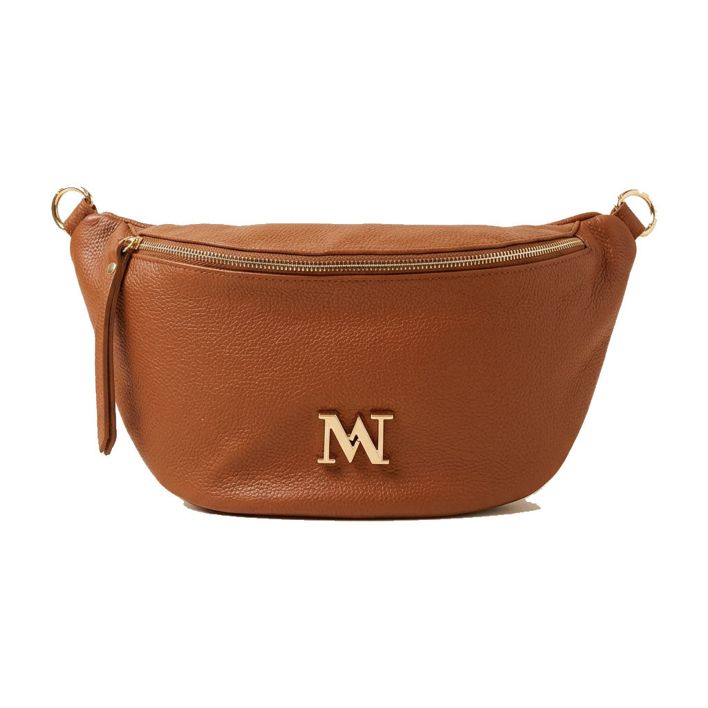 Mondieux Madame Camille leather bag in camel, still product view