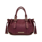 Mondieux Madame Flo leather bag in bordeaux, still product view