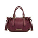Mondieux Madame Flo leather bag in bordeaux, still product view