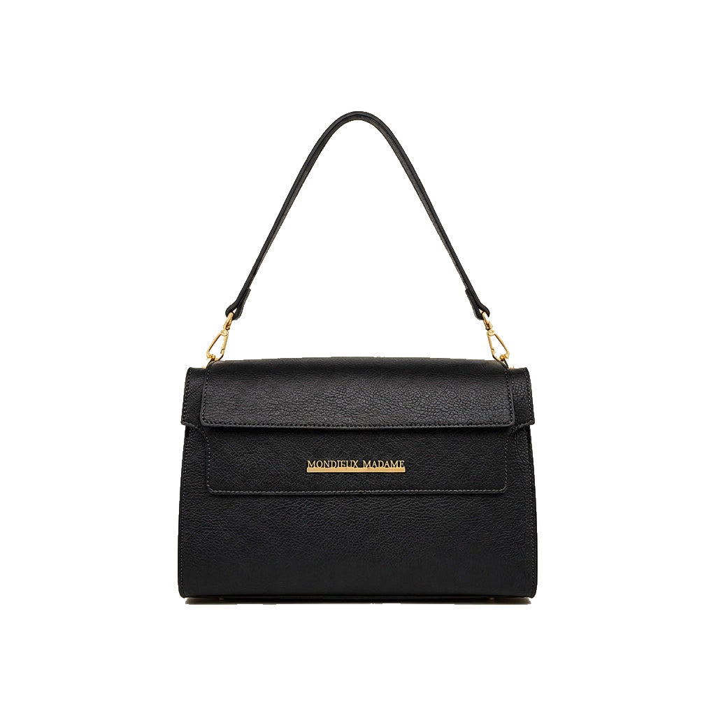 Mondieux Madame Jules leather bag in black, still product view