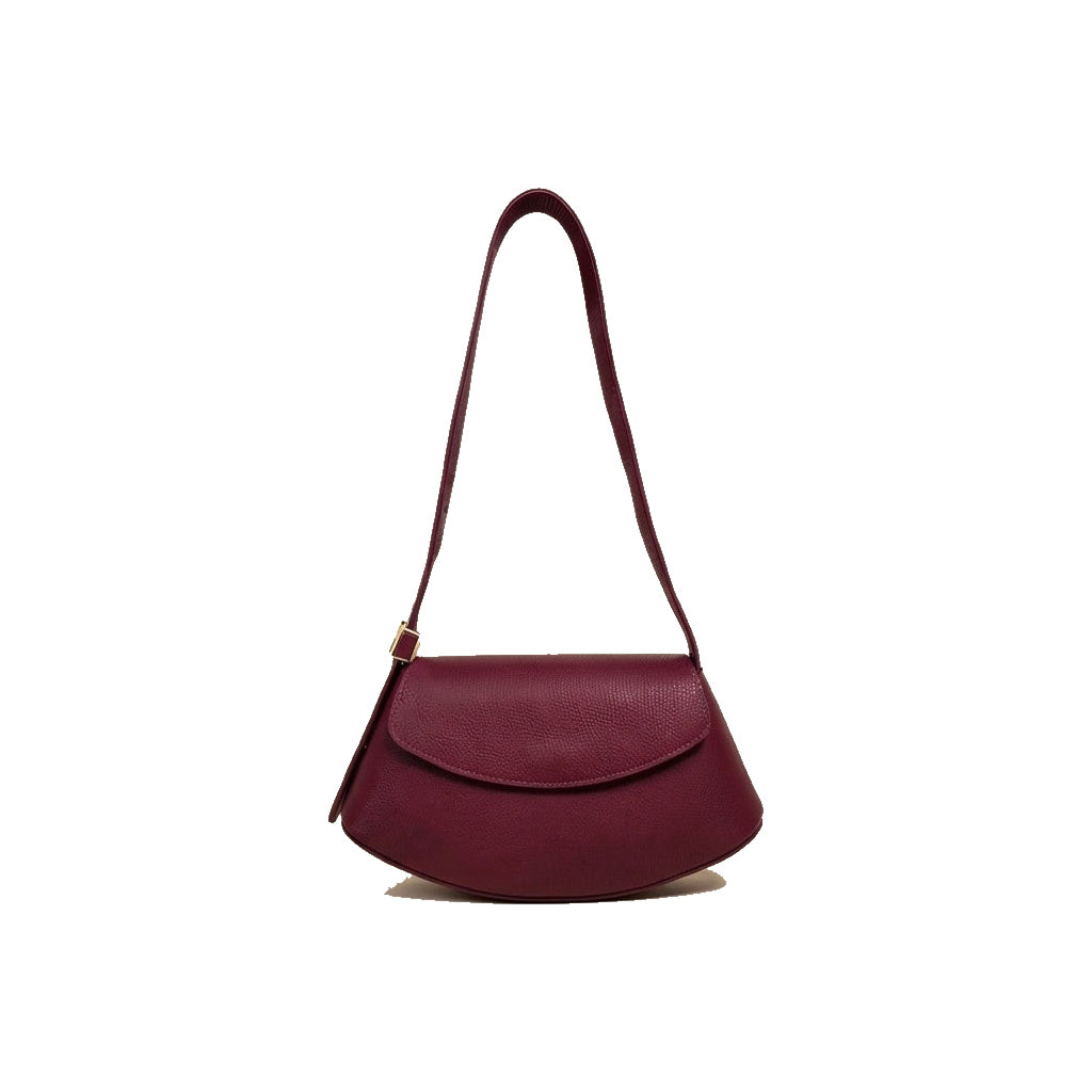 Mondieux Madame Lady leather bag in bordeaux, still product view