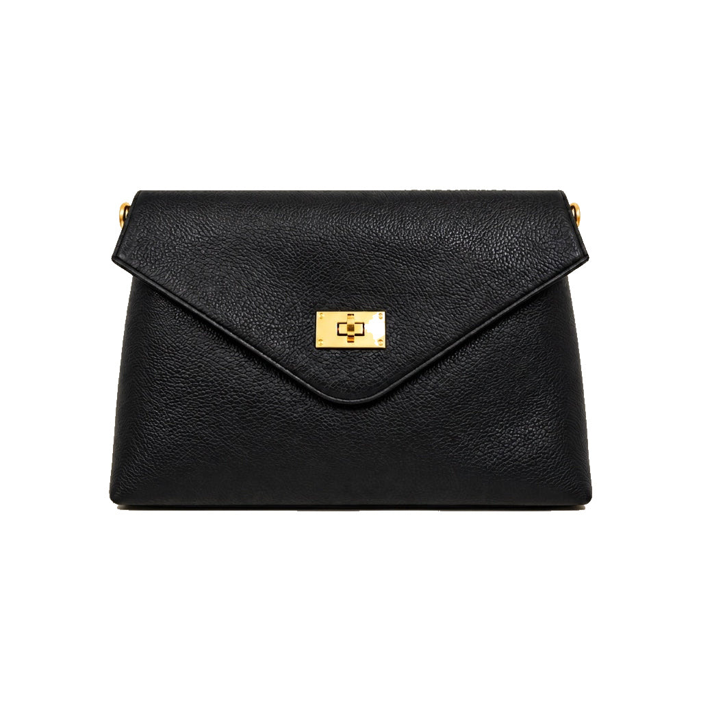 Mondieux Madame Leona leather bag in black, still product view