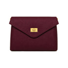 Mondieux Madame Leona leather bag in bordeaux, still product view