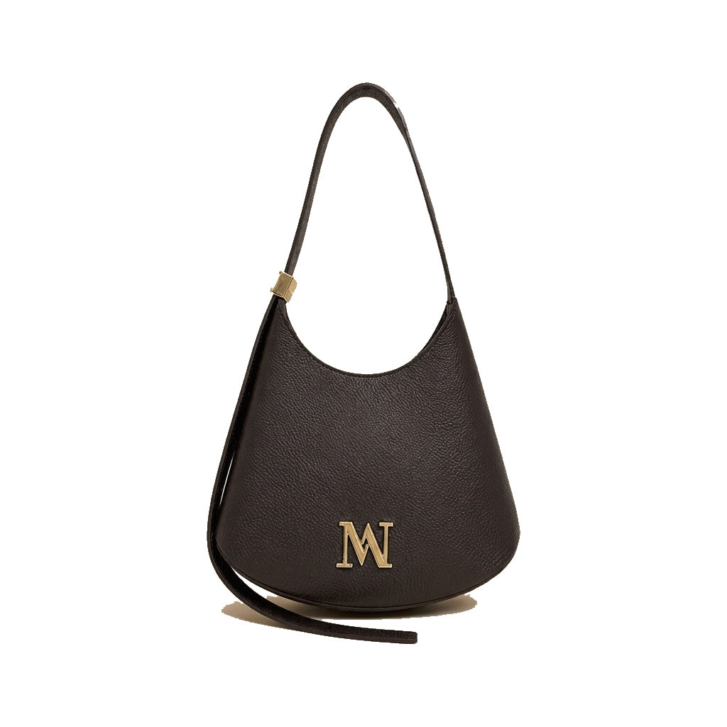 Mondieux Madame Mademoiselle leather bag in dark choco, still product view