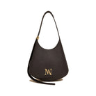 Mondieux Madame Mademoiselle leather bag in dark choco, still product view